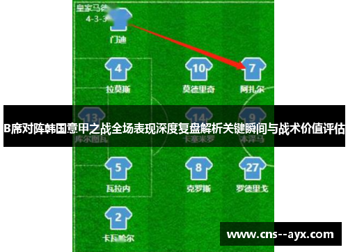 B席对阵韩国意甲之战全场表现深度复盘解析关键瞬间与战术价值评估